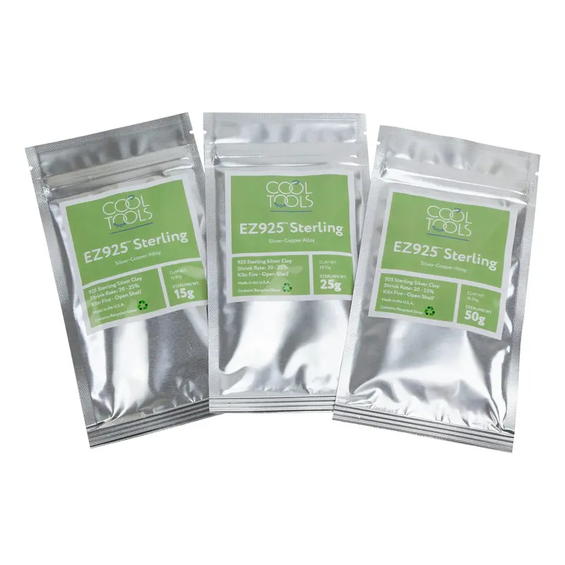 Ez925 Sterling Silver Metal Clay – Fine Silver Clay For Jewelry Making (92.5% Pure) 1