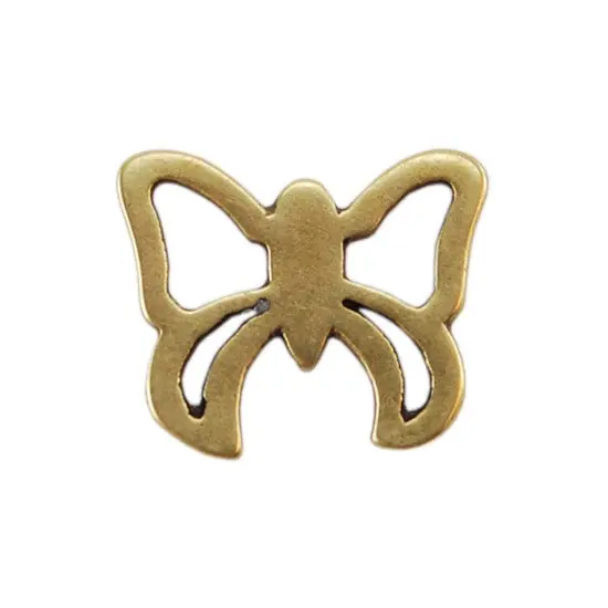 Fancy Asymmetrical Butterfly Bronze-Plated Jump Ring – 10.5Mm × 13Mm, Pack Of 2 1