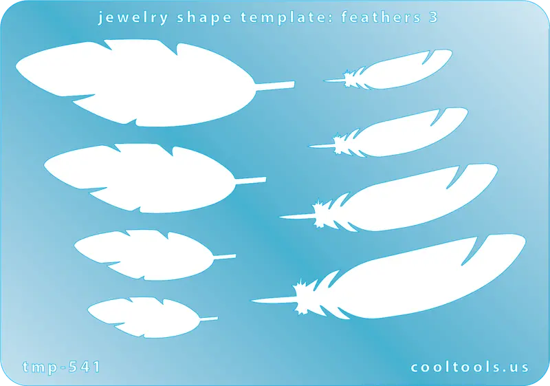 Feather Jewelry Template – Layered Wing Design 3 1