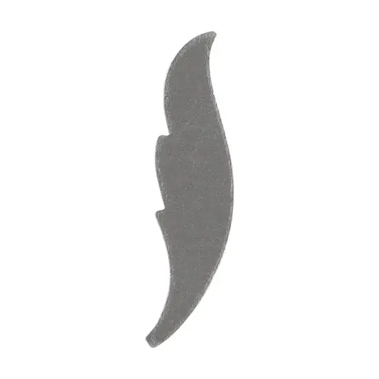 Feather-Shaped Nickel Silver Blank – 1" (Pack Of 6) 1