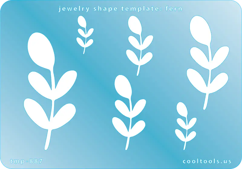 Fern-Shaped Jewelry Template 1