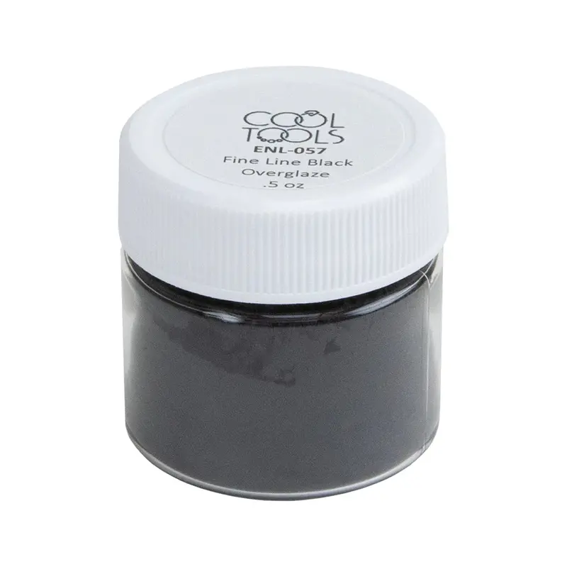 Fine-Line Black Overglaze Powder – 0.5 Oz 1