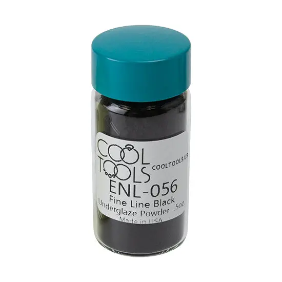 Fine-Line Black Underglaze Powder – 0.5 Oz 1