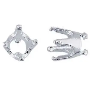 Fine Silver Embeddable Snap-Set Prong Mount 1