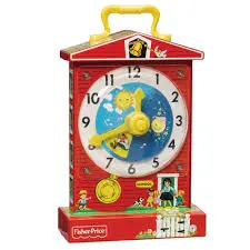 Fisher-Price Music Box Teaching Clock With Time-Telling Features 1
