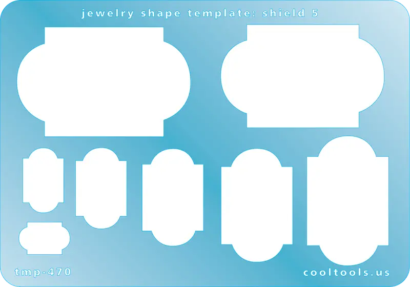 Five-Point Shield Jewelry Template – Symmetrical Armor-Inspired Cutting Guide 1