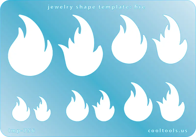 Flame-Style Jewelry Template For Pendants & Charms 1