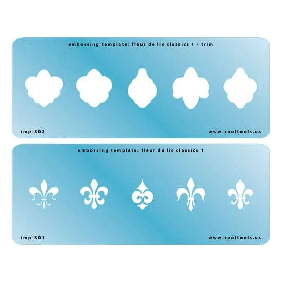 Fleur De Lis Classics 1 Embossing Template Set 1