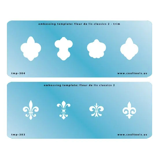 Fleur De Lis Classics 2 Embossing Template Set 1