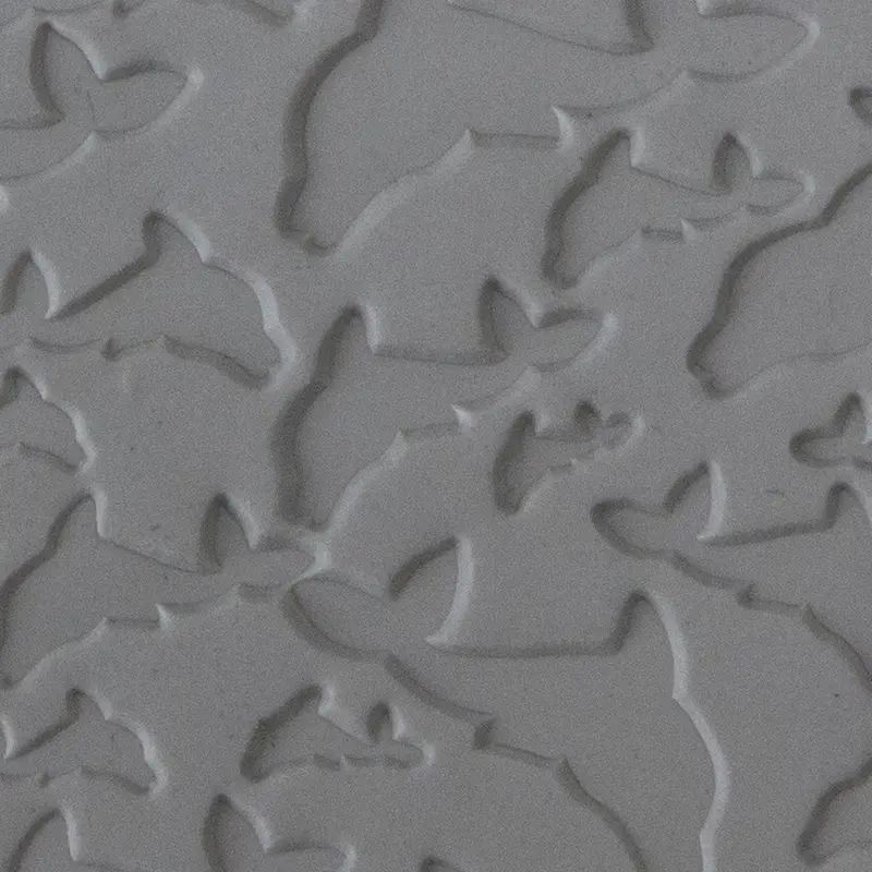 Flying Dolphins Texture Tile – Dynamic Marine Motif For Embossing And Molding 1