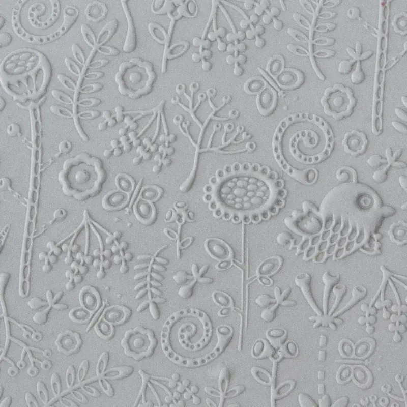 Folklore-Inspired Texture Tile – Handcrafted Embossed Motifs 1
