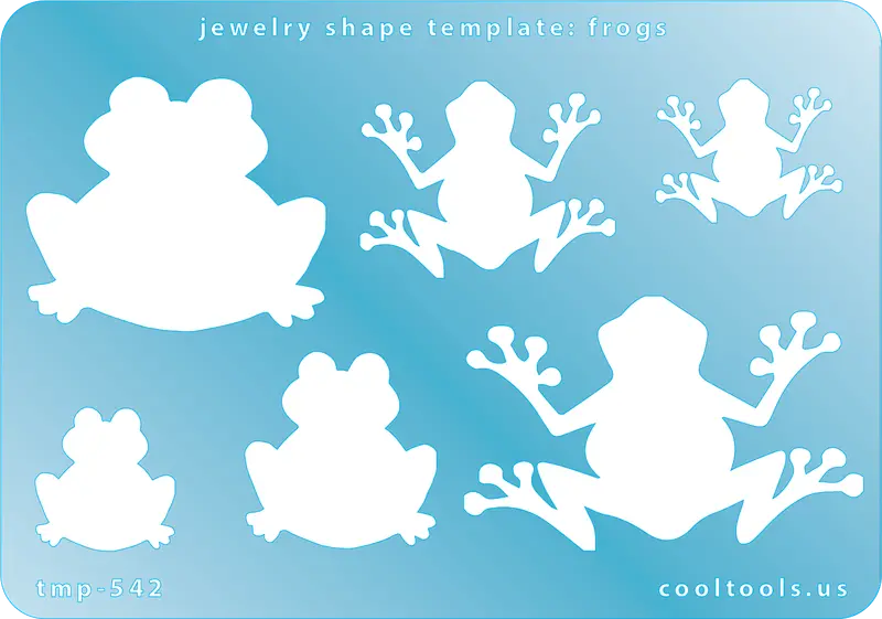 Frog-Shaped Jewelry Template – Playful Amphibian Silhouette 1