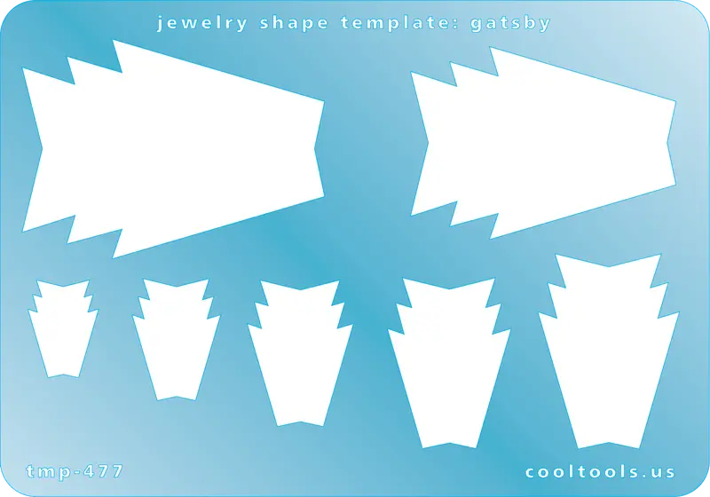 Gatsby-Era Jewelry Template – Art Deco Geometric Shape For Vintage Accessories 1