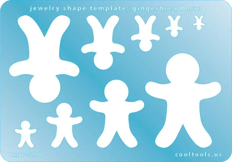 Gingerbread Man Jewelry Template For Diy Metal Crafts 1
