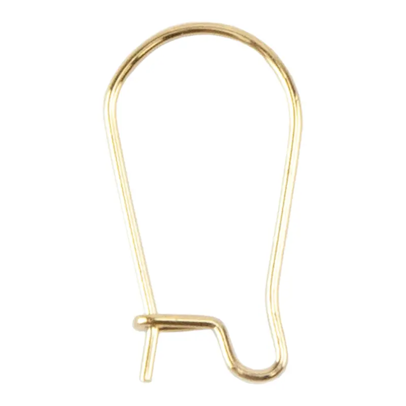 Golden Bronze Stainless Steel Hoop Ear Wires – 6 Pairs 1