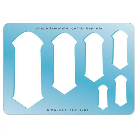 Gothic Keyhole Jewelry Template – Vintage-Inspired Cutout Shape 1