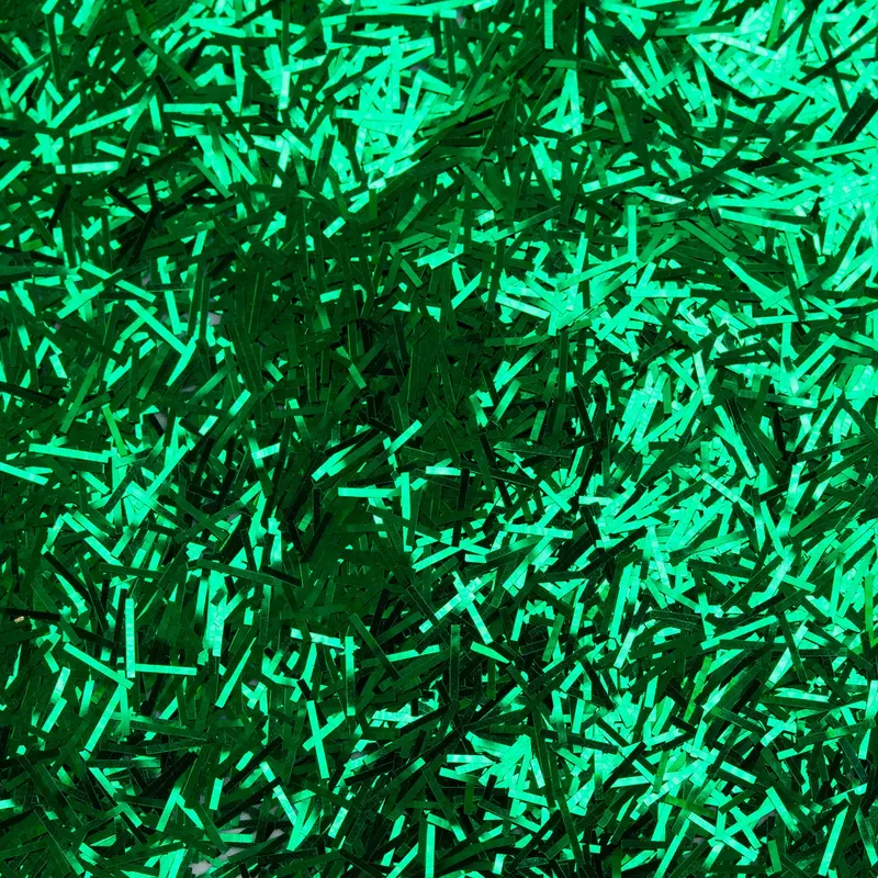 Green Metallic Confetti Sprinkles For Party Supplies 1