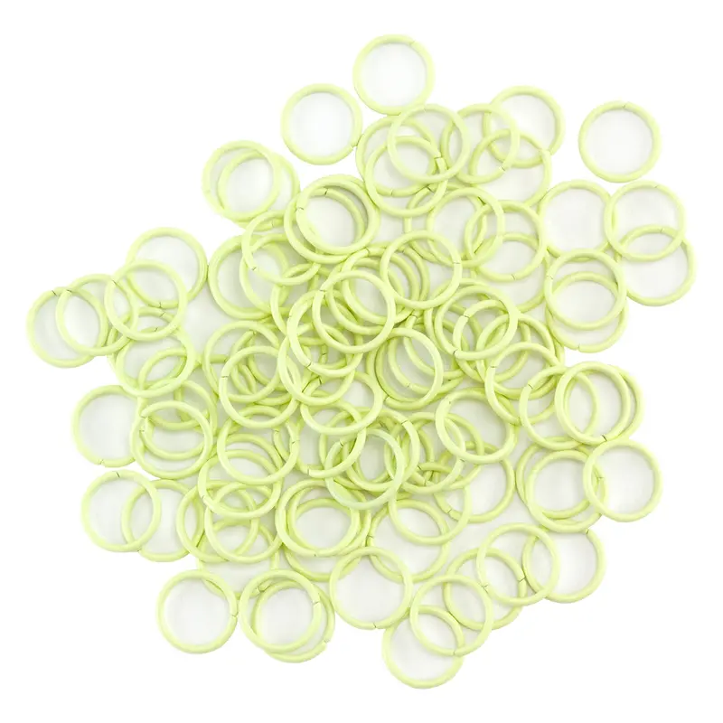 Green-Yellow Open Jump Rings – 10Mm Round, 18-Gauge (50-Pack) 1