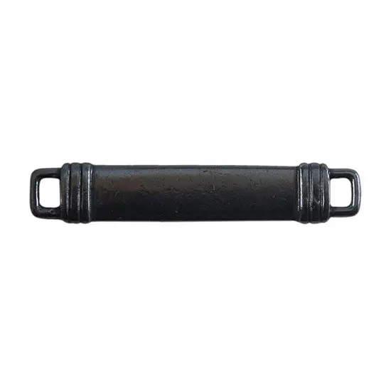 Gunmetal Banded Rectangle Connector – 34 × 7Mm, Pack Of 2 1