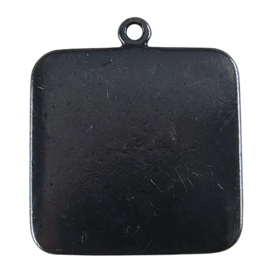 Gunmetal Square Pendant – 25Mm, Pack Of 2 1