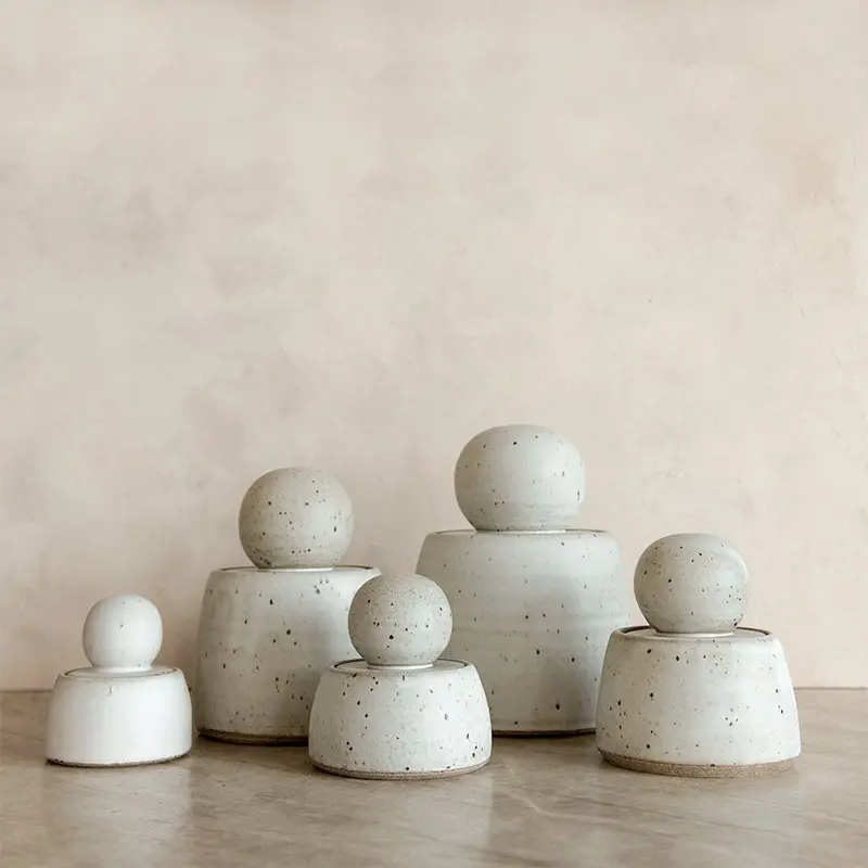 Handcrafted Ceramic Herb Storage Jar 1