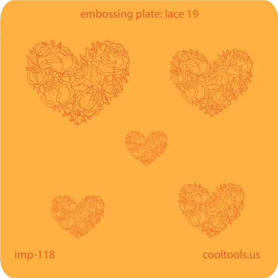 Handcrafted Lace Embossing Template #19 1