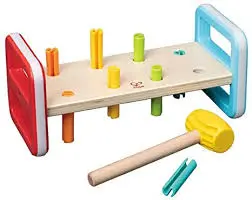 Hape Rainbow Hammering Toy For Motor Skills 1