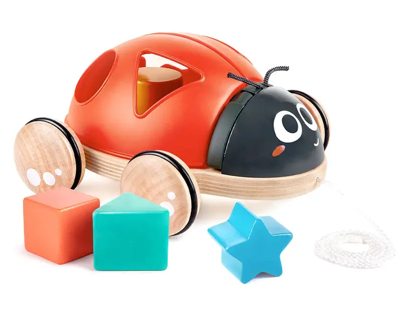 Hape Wooden Ladybug Shape Sorter For Toddlers 1