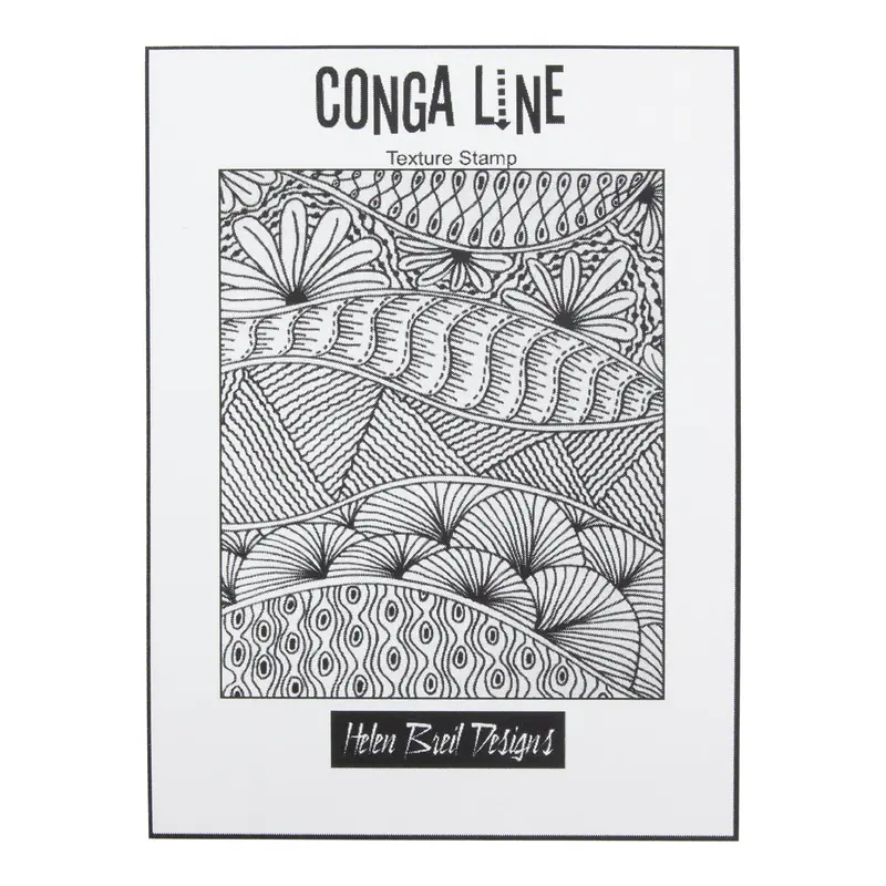 Helen Breil Conga Line Texture Stamp 1