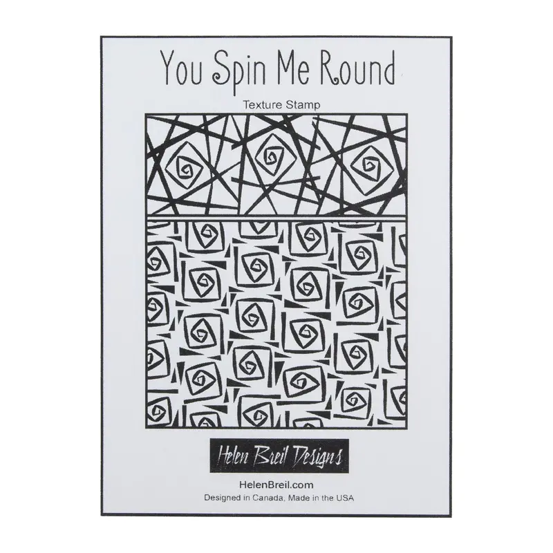 Helen Breil You Spin Me Round Texture Stamp – Circular Motion Motif 1