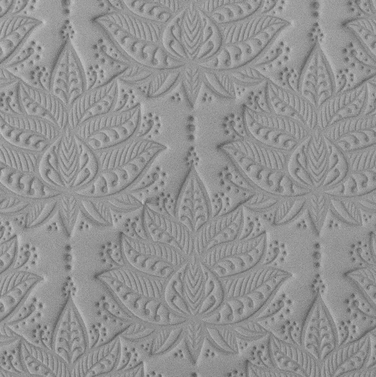 Henna Blooms Textured Ceramic Tile Mold 1