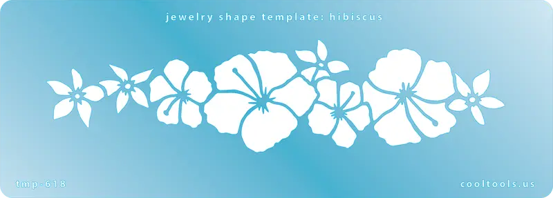 Hibiscus Flower Jewelry Template 1