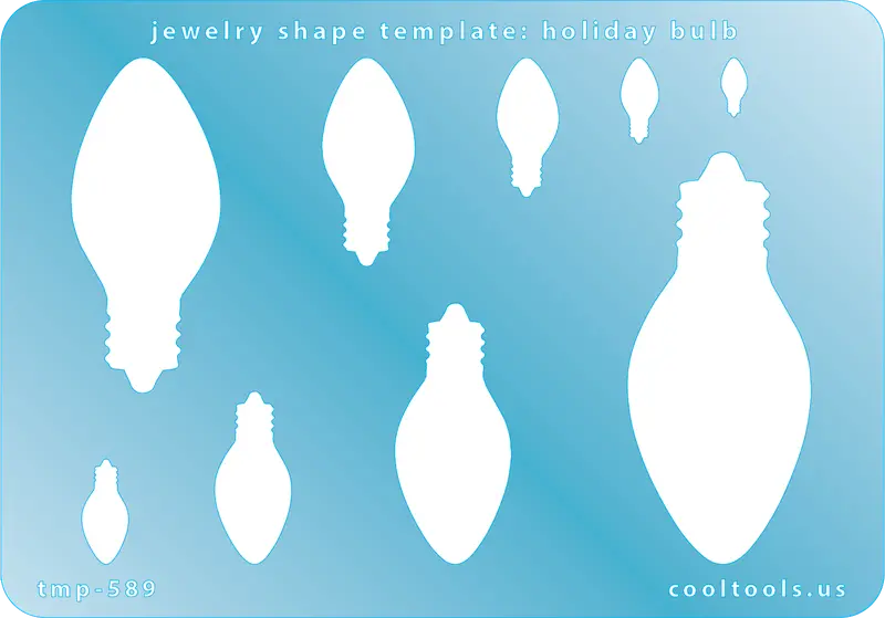 Holiday Bulb Jewelry Template For Pendant And Charm Making 1