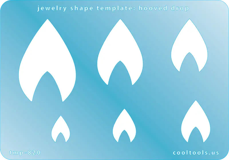 Hooved Drop Jewelry Template – Distinctive Hoof-Inspired Silhouette 1