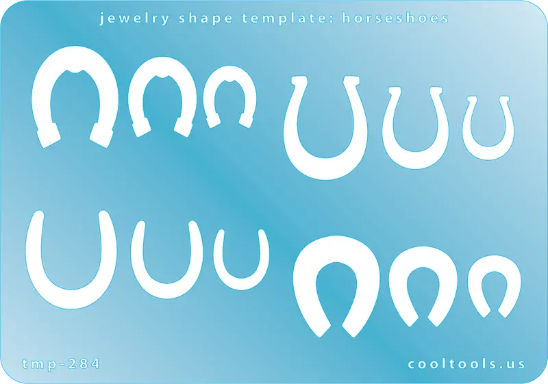 Horseshoe-Shaped Jewelry Template 1
