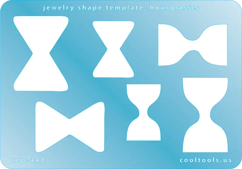 Hourglass Jewelry Shape Template For Symmetrical Designs 1