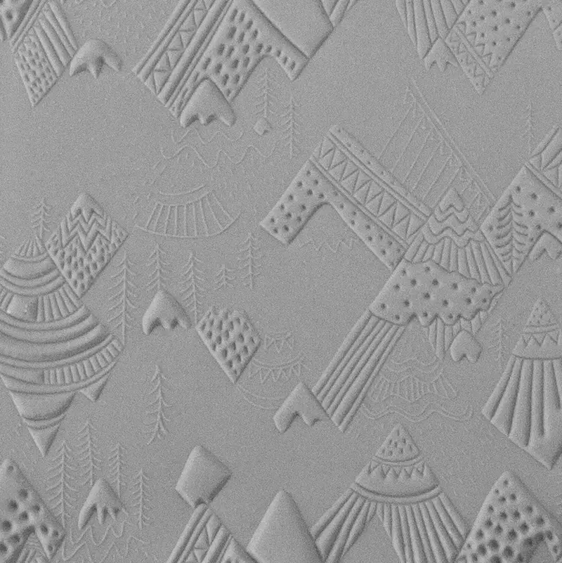 In The Mountains Textured Ceramic Tile Mold 1
