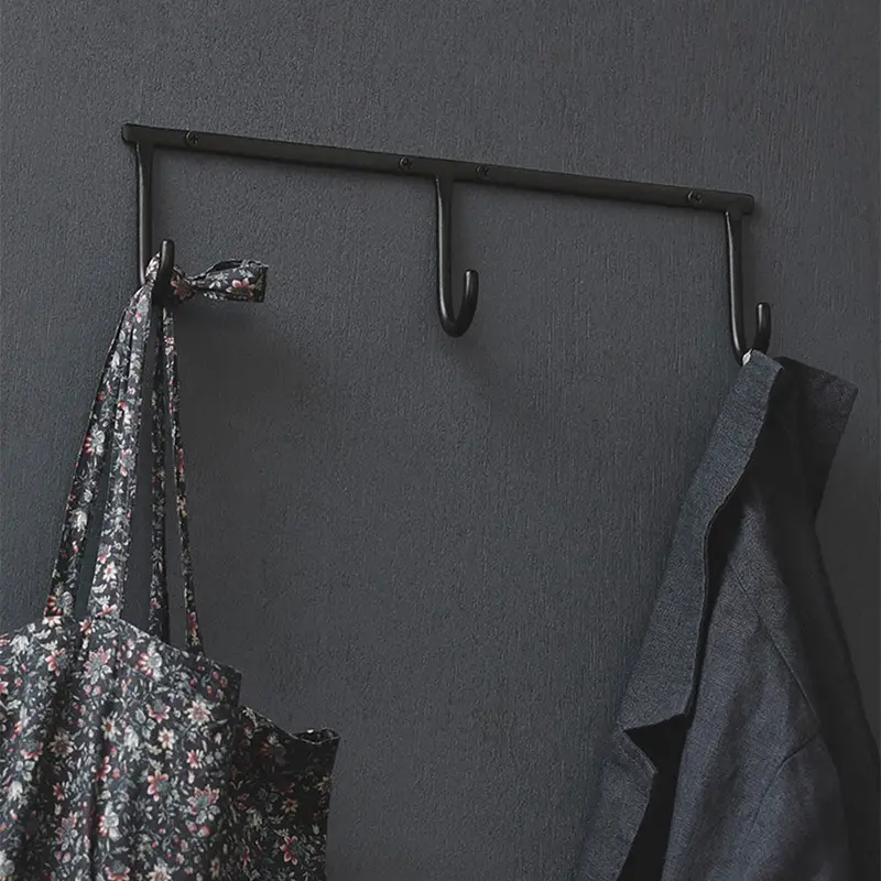Industrial Iron Triple-Prong Wall Hook 1