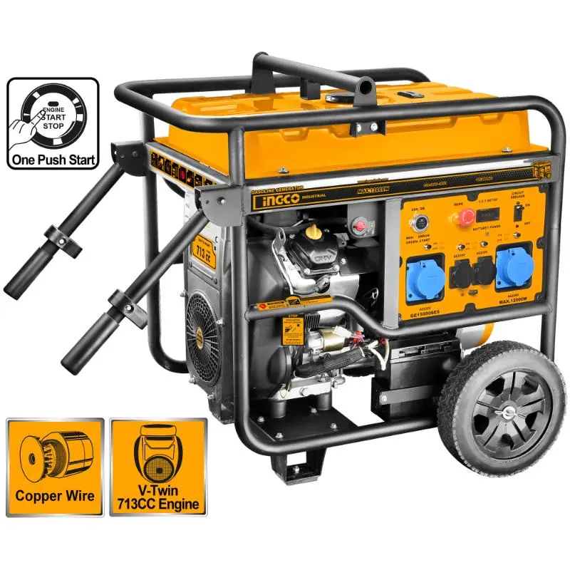 Ingco 12.0 Kw Air-Cooled V-Twin Portable Generator 1