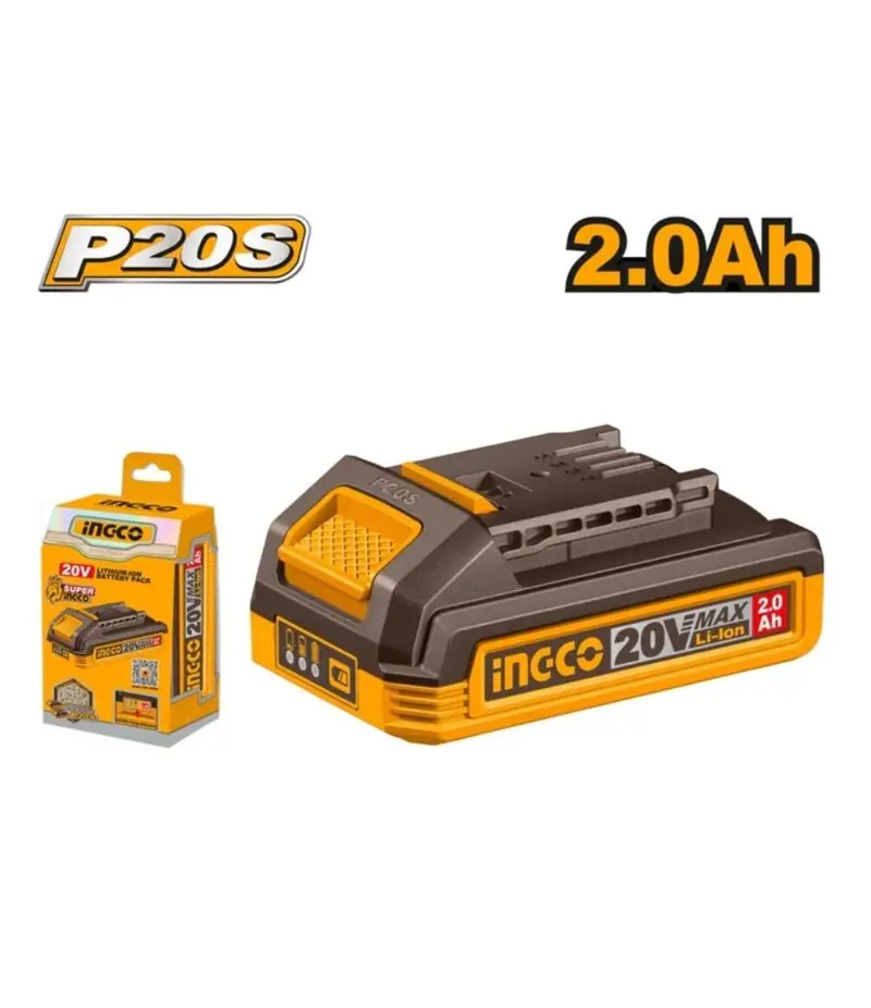 Ingco 20V Ps+ Cordless Lithium-Ion Battery Pack – 5.0Ah 1