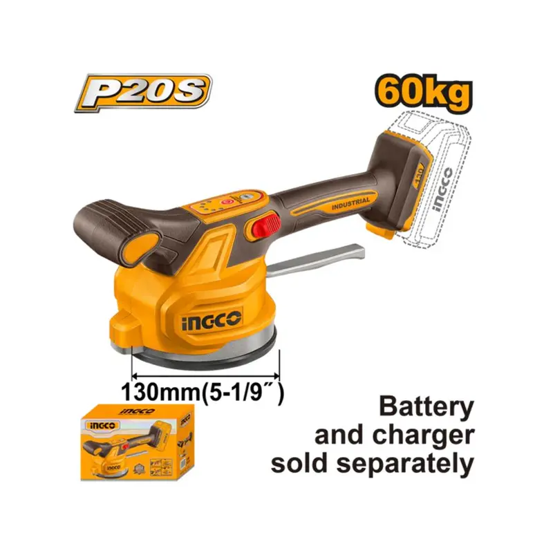 Ingco 20V Ps+ Cordless Tile Vibrator (60Kg, 130Mm) – Floor Leveling Tool 1