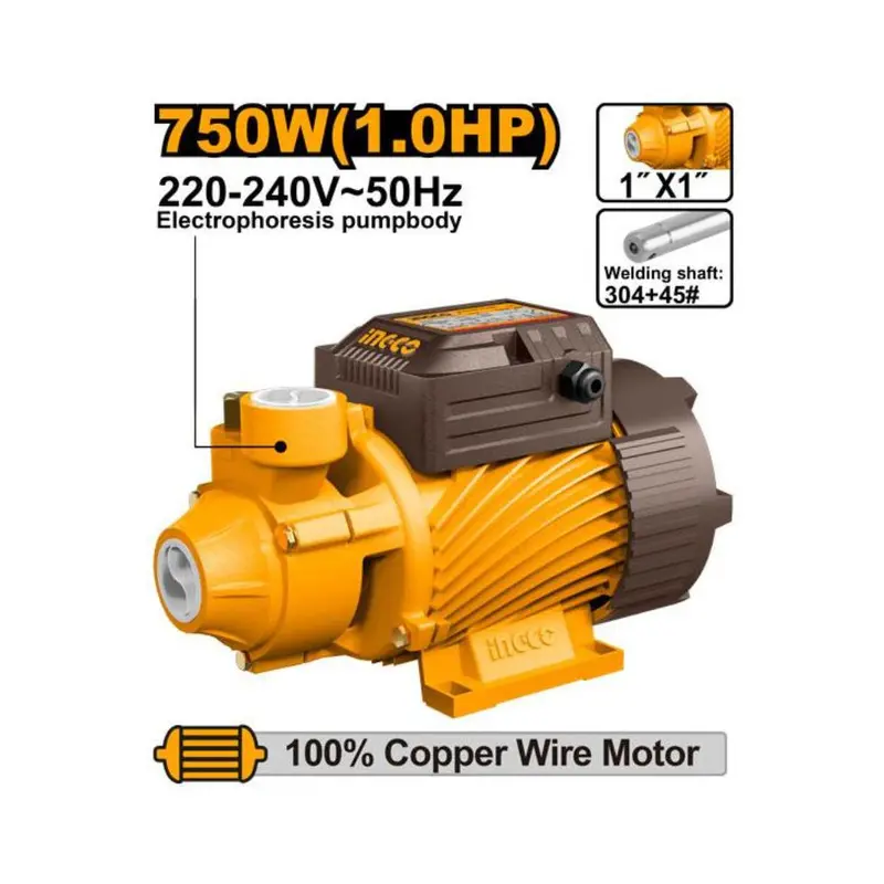 Ingco 750W Submersible Water Pump – 50L/Min Max Flow Rate 1