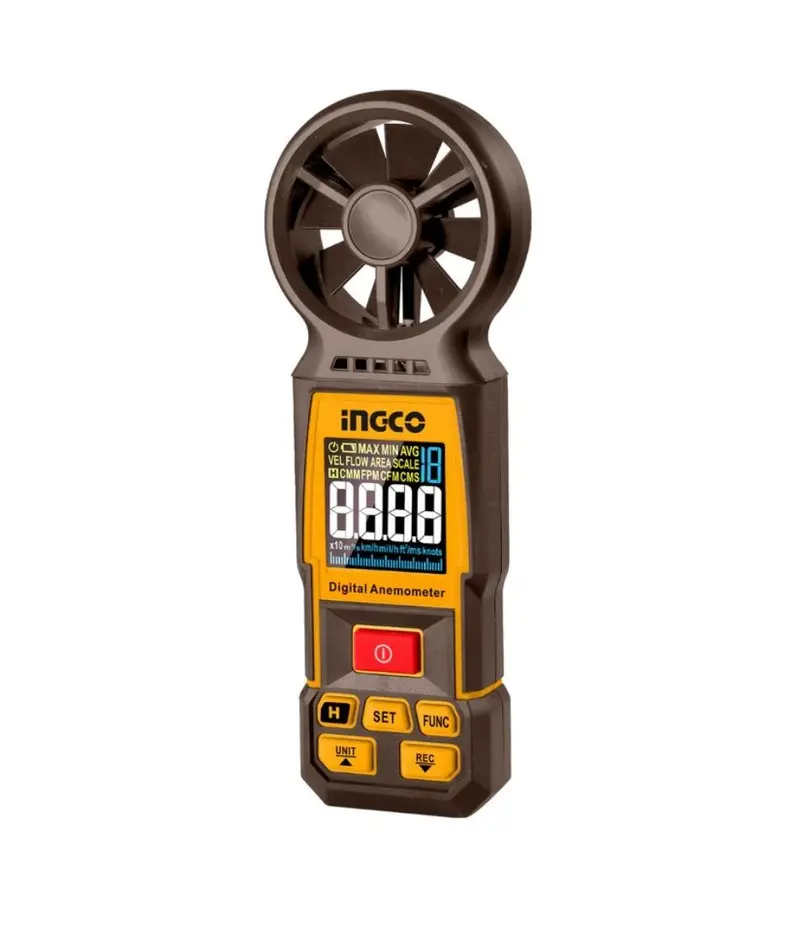 Ingco Digital Anemometer – Handheld Air Velocity Meter 1