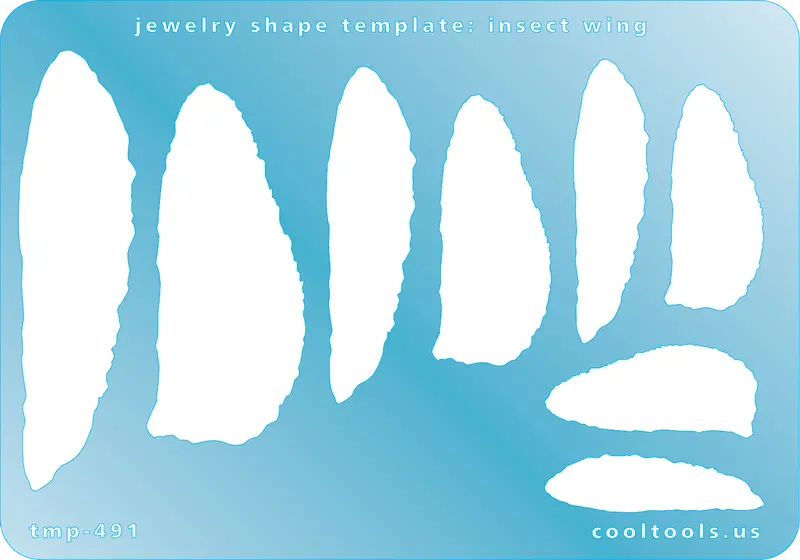 Insect Wing Jewelry Template For Metal Clay Or Resin Crafting 1