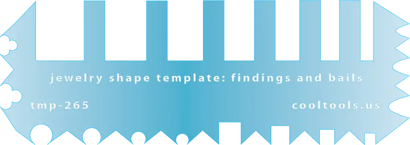 Integrated Finding & Bail Template – All-In-One Jewelry Component Layout 1