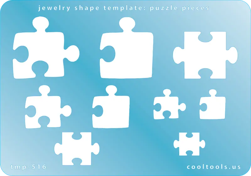 Interlocking Puzzle Piece Jewelry Template 1