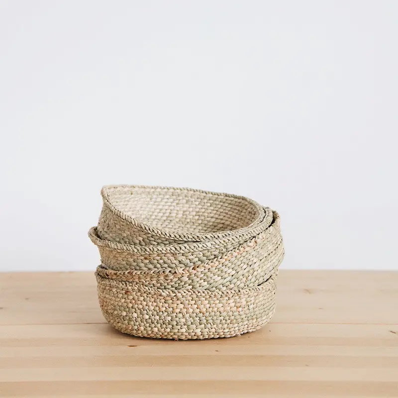 Iringa Woven Tray Basket For Tabletop Or Counter Use 1