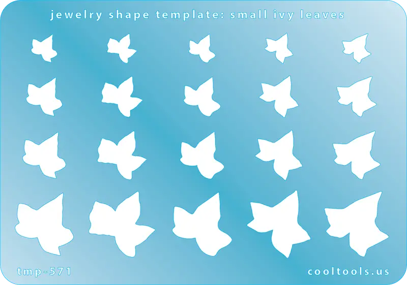 Ivy Leaf Jewelry Template – Delicate Small-Scale Botanical Shape 1