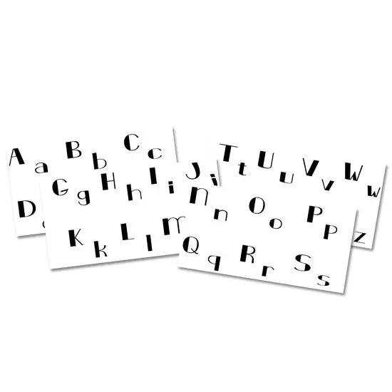 Jewel Stamps: Classic Deco Initials Alphabet Set 1
