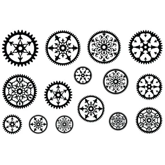 Jewel Stamps: Filigree Gears – Design 2 1